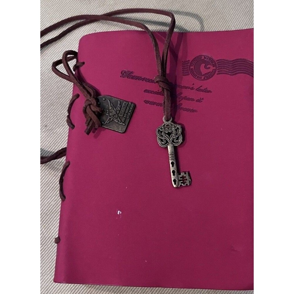 Divinity Boutique Red Proverbs Journal with Key & Scripture Charm 5.5 by 4" EVZ